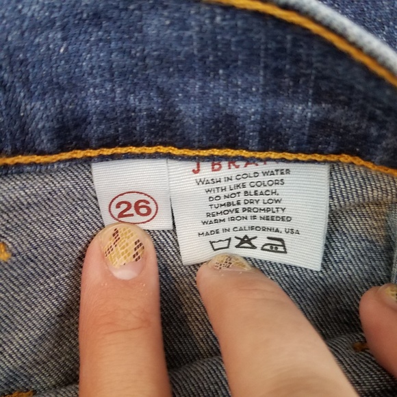 J BRAND High Rise Wide Flare Leg Bette Jeans 26 - Picture 7 of 8